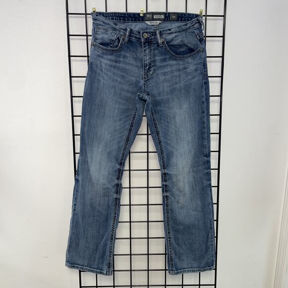 BKE Denim Derek Straight Jeans Mens 31R Bootcut - Picture 1 of 12